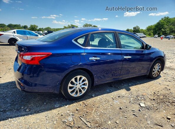 3N1AB7AP8JL651662 2018 NISSAN SENTRA Blue Trasero derecho