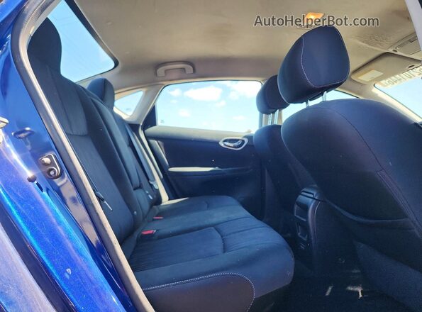 3N1AB7AP8JL651662 2018 NISSAN SENTRA Blue Vista de los asientos traseros