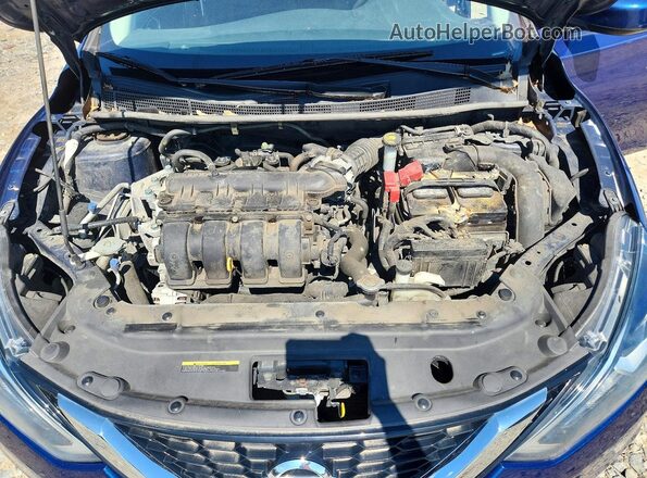 3N1AB7AP8JL651662 2018 NISSAN SENTRA Blue Vista interior trasera