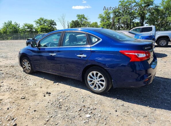 3N1AB7AP8JL651662 2018 NISSAN SENTRA Blue Trasero izquierdo