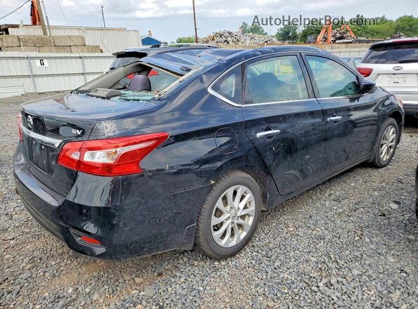 3N1AB7AP8JY224159 2018 NISSAN SENTRA Black უკანა მარჯვენა