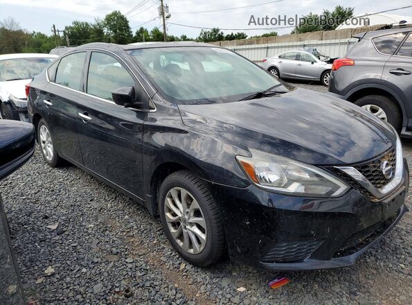 3N1AB7AP8JY224159 2018 NISSAN SENTRA Black წინა მარჯვენა