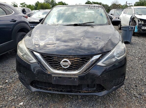 3N1AB7AP8JY224159 2018 NISSAN SENTRA Black წინა ხედი