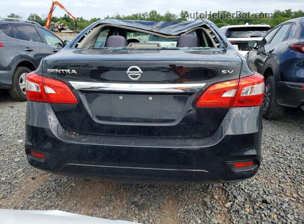 3N1AB7AP8JY224159 2018 NISSAN SENTRA Black უკანა ხედი