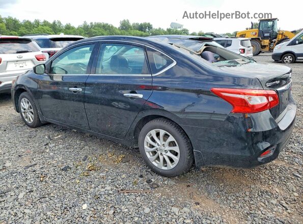 3N1AB7AP8JY224159 2018 NISSAN SENTRA Black უკანა მარცხენა