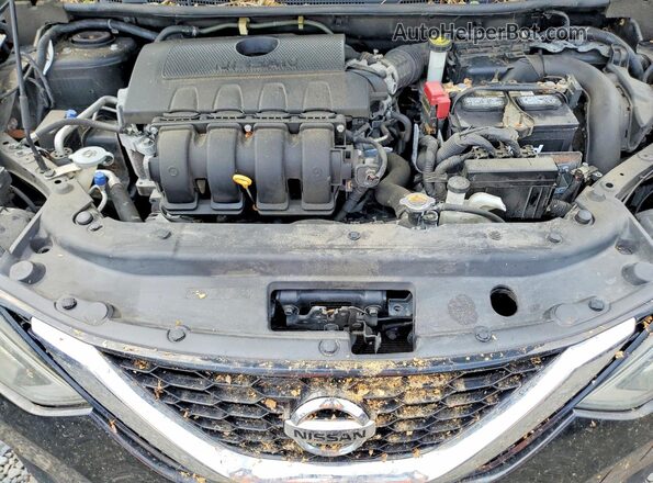 3N1AB7AP8JY224159 2018 NISSAN SENTRA Black უკანა სალონის ხედი