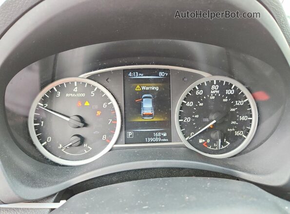 3N1AB7AP8JY226185 2018 NISSAN SENTRA White Вид щитка приладів