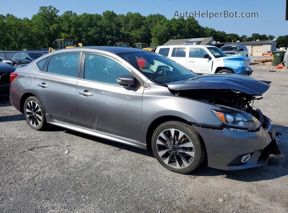 3N1AB7AP8JY230236 2018 NISSAN SENTRA Серый Передняя правая четверть