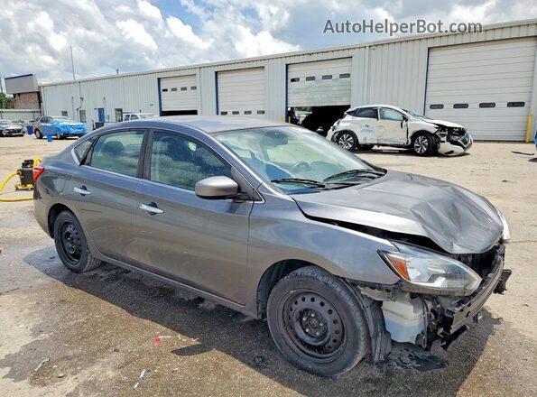 3N1AB7AP8JY240202 2018 NISSAN SENTRA Серый Передняя правая четверть