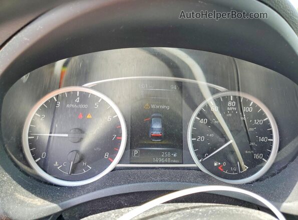 3N1AB7AP8JY240202 2018 NISSAN SENTRA Серый Вид щитка приборов