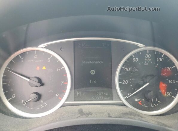 3N1AB7AP8JY272406 2018 NISSAN SENTRA White Instrument cluster view
