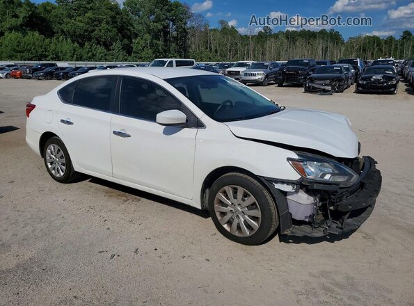 3N1AB7AP8JY274284 2018 NISSAN SENTRA Белый Передняя правая четверть