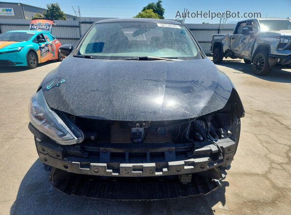 3N1AB7AP8JY283437 2018 NISSAN SENTRA Black Դիմացի տեսք