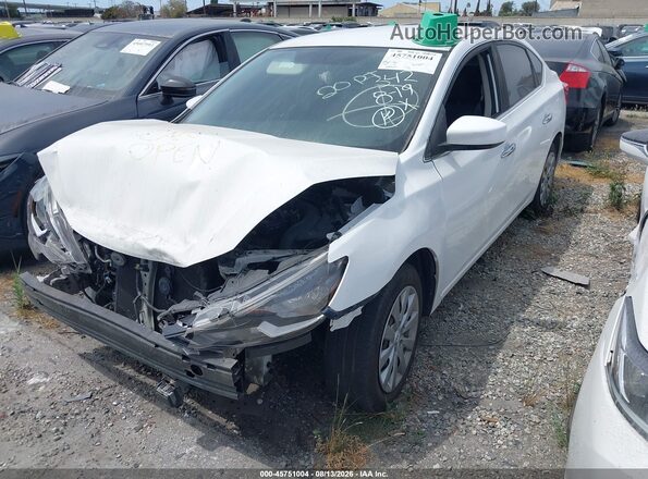 3N1AB7AP8JY296737 2018 NISSAN SENTRA White Vista tres cuartos delantera izquierda