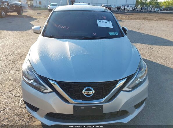3N1AB7AP8JY311558 2018 NISSAN SENTRA Silver ხელსაწყოთა პანელის ხედი