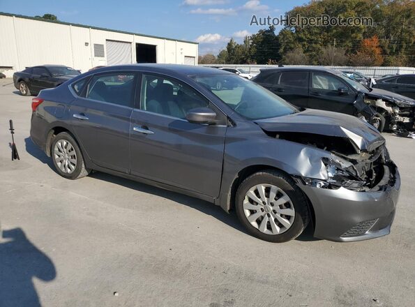 3N1AB7AP8JY318042 2018 NISSAN SENTRA Silver Przód prawy