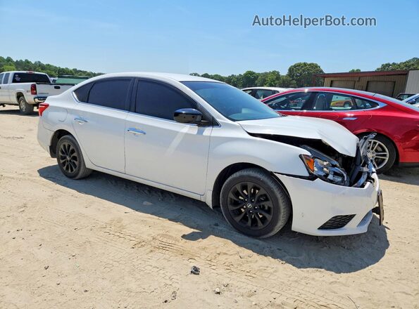 3N1AB7AP8JY321149 2018 NISSAN SENTRA Белый Передняя правая четверть