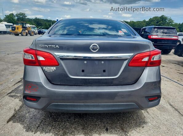 3N1AB7AP8JY332491 2018 NISSAN SENTRA Gray Widok z tyłu
