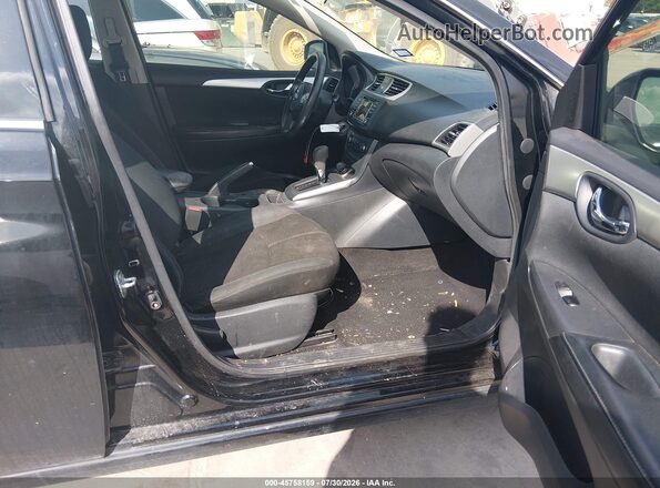 3N1AB7AP8JY333270 2018 NISSAN SENTRA Black წინა სალონის ხედი