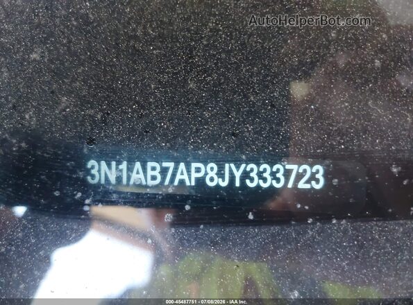 3N1AB7AP8JY333723 2018 NISSAN SENTRA Белый Вид подкапотного пространства