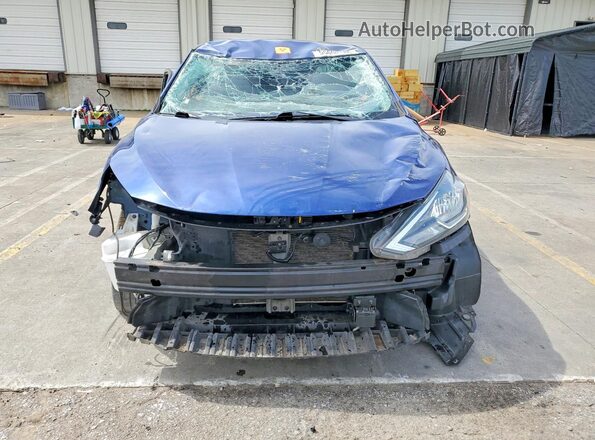 3N1AB7AP8JY342387 2018 NISSAN SENTRA Синий Вид спереди