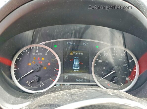 3N1AB7AP8JY342387 2018 NISSAN SENTRA Синий Вид щитка приборов