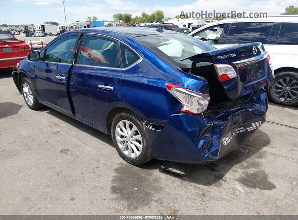 3N1AB7AP8KL604312 2019 NISSAN SENTRA Blue Задня ліва чверть
