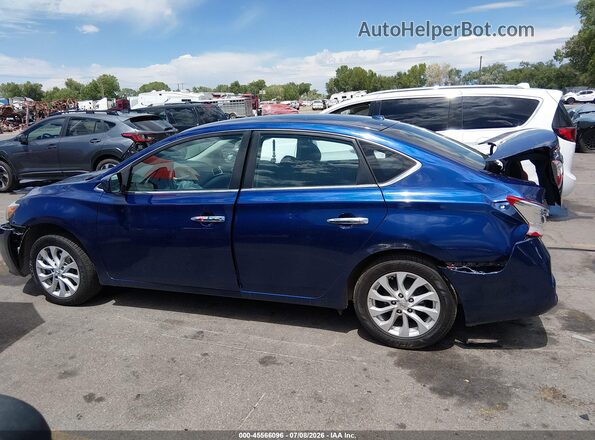 3N1AB7AP8KL604312 2019 NISSAN SENTRA Blue Панорамний вид салону 360°