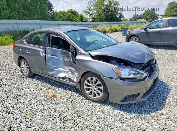 3N1AB7AP8KL605718 2019 NISSAN SENTRA Gray Առջևի աջ