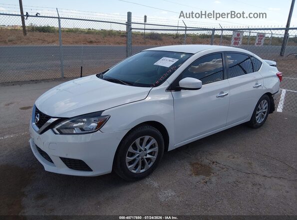 3N1AB7AP8KL611678 2019 NISSAN SENTRA White Vista tres cuartos delantera izquierda