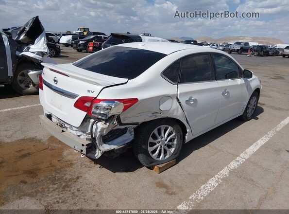 3N1AB7AP8KL611678 2019 NISSAN SENTRA White Trasero derecho