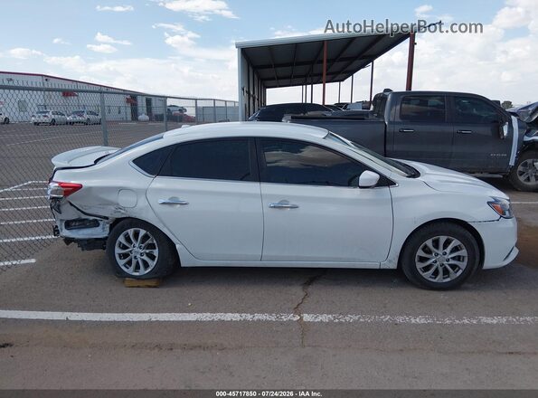3N1AB7AP8KL611678 2019 NISSAN SENTRA White Vista interior trasera