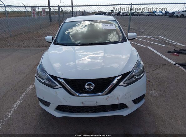 3N1AB7AP8KL611678 2019 NISSAN SENTRA White Vista del cuadro de instrumentos
