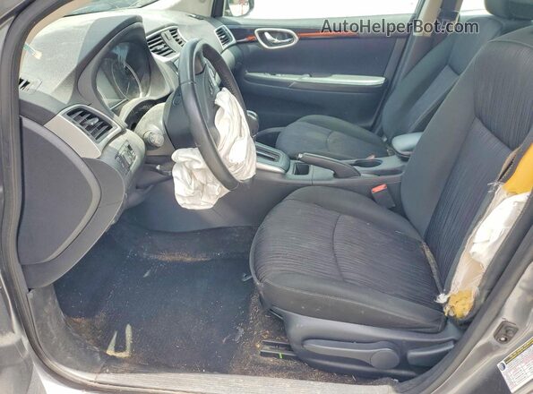 3N1AB7AP8KL613544 2019 NISSAN SENTRA Серый Вид салона спереди
