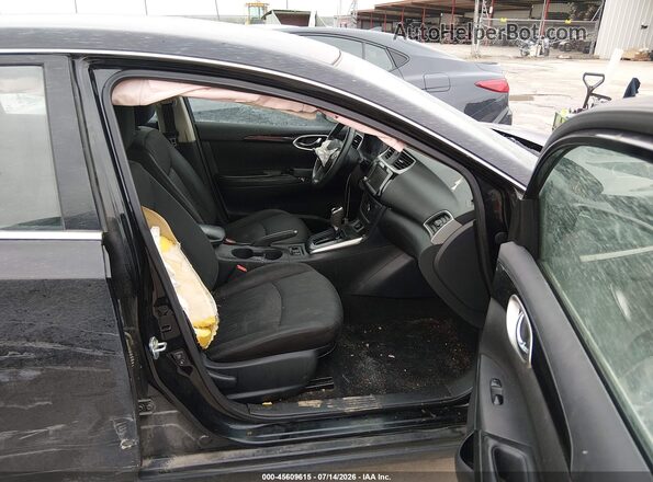 3N1AB7AP8KY204768 2019 NISSAN SENTRA Black Widok wnętrza z przodu