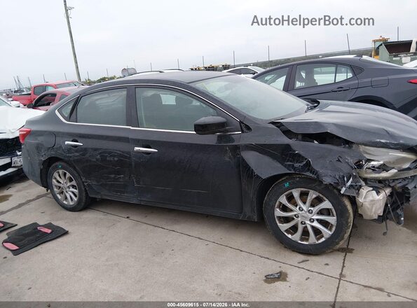 3N1AB7AP8KY204768 2019 NISSAN SENTRA Black Widok wnętrza 360 stopni
