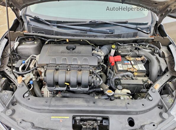 3N1AB7AP8KY210523 2019 NISSAN SENTRA Gray უკანა სალონის ხედი