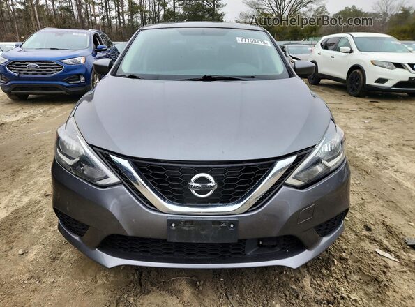 3N1AB7AP8KY210523 2019 NISSAN SENTRA Gray წინა ხედი