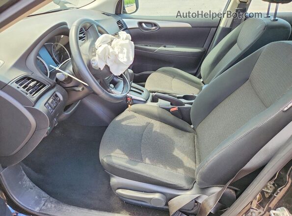 3N1AB7AP8KY211154 2019 NISSAN SENTRA Black Front interior view