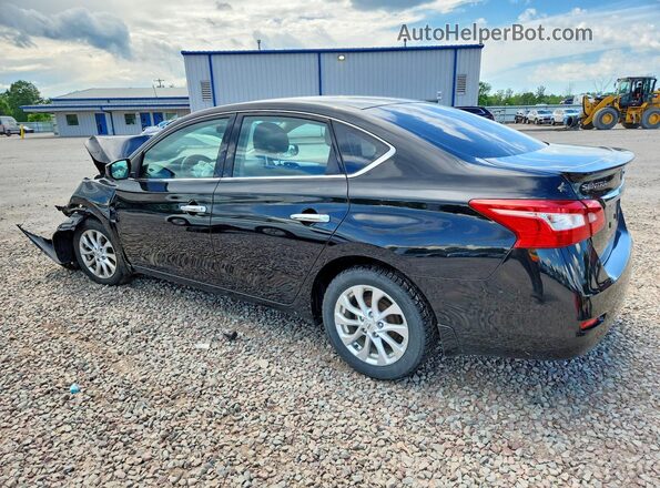 3N1AB7AP8KY211154 2019 NISSAN SENTRA Black Rear left