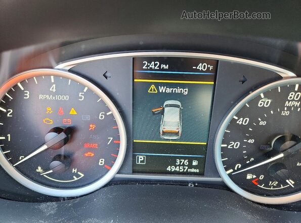 3N1AB7AP8KY211154 2019 NISSAN SENTRA Black Instrument cluster view
