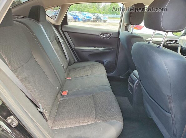 3N1AB7AP8KY211154 2019 NISSAN SENTRA Black Rear seats view