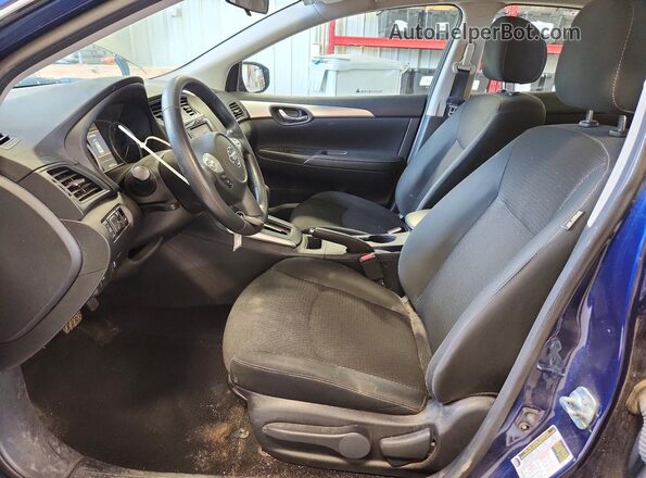 3N1AB7AP8KY215608 2019 NISSAN SENTRA Blue Vista interior delantera