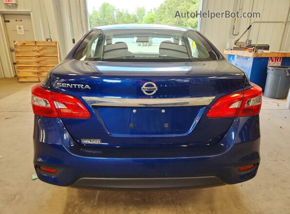 3N1AB7AP8KY215608 2019 NISSAN SENTRA Blue Vista trasera