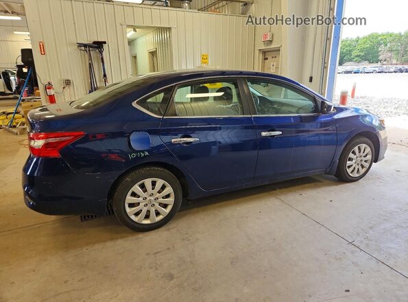 3N1AB7AP8KY215608 2019 NISSAN SENTRA Blue Trasero derecho