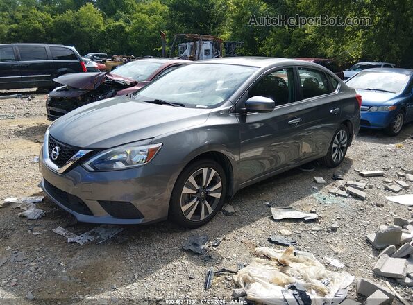 3N1AB7AP8KY226219 2019 NISSAN SENTRA Gray Vista tres cuartos delantera izquierda