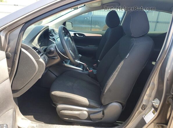 3N1AB7AP8KY236099 2019 NISSAN SENTRA Gray წინა სალონის ხედი