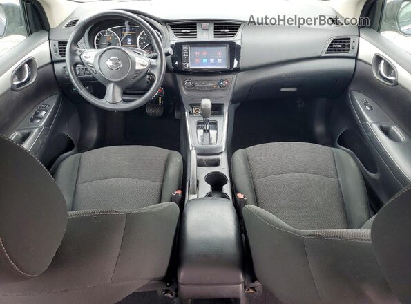 3N1AB7AP8KY267580 2019 NISSAN SENTRA Blue Dashboard view