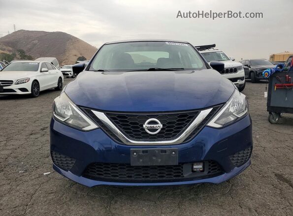 3N1AB7AP8KY267580 2019 NISSAN SENTRA Blue Front view