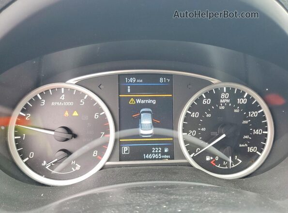 3N1AB7AP8KY267580 2019 NISSAN SENTRA Blue Instrument cluster view
